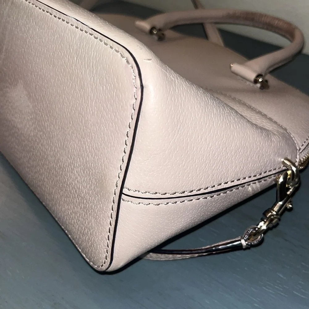 Kate Spade New York Grove Street Carli Satchel Cream / Beige Bag Purse EUC